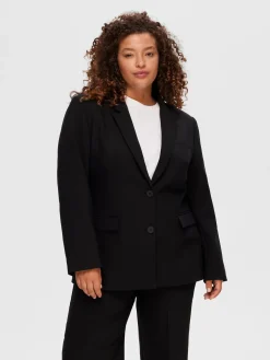 Selected Femme naisten bleiseri Classic Single-Breasted Blazer, musta