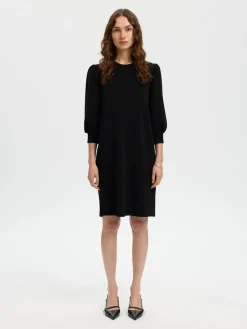 Selected Femme naisten mekko, SLFTenny Sweat Dress, Musta