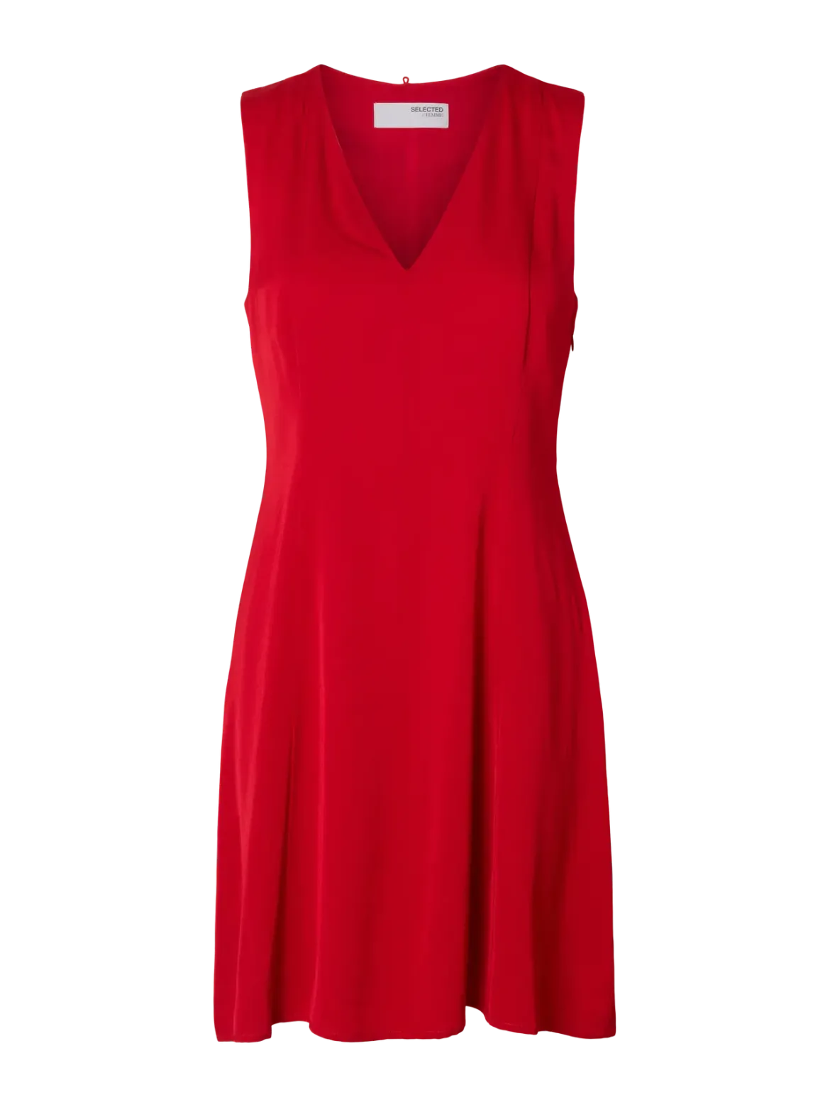 Selected Femme naisten mekko, SLFLEONORE REGULAR SL SHORT CAPE DRESS B Equestrian Red