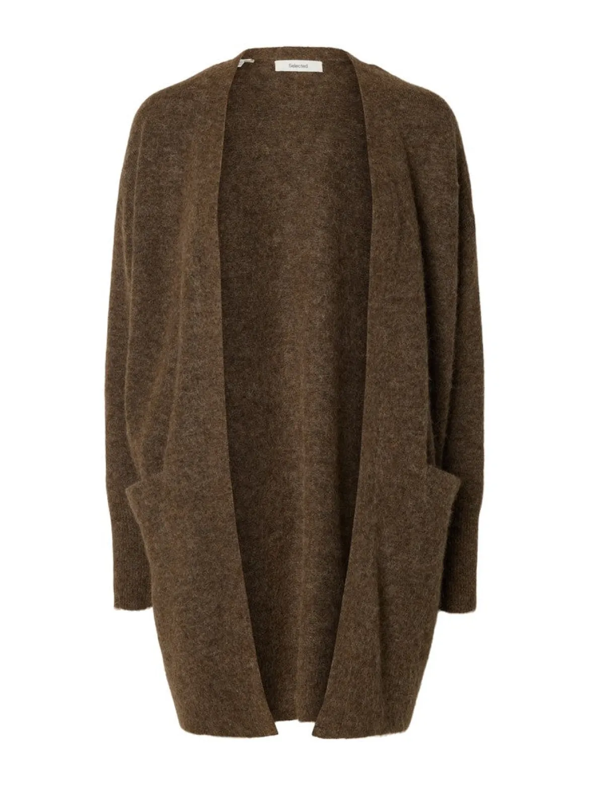 Selected Femme naisten neuletakki Lulu, ruskea