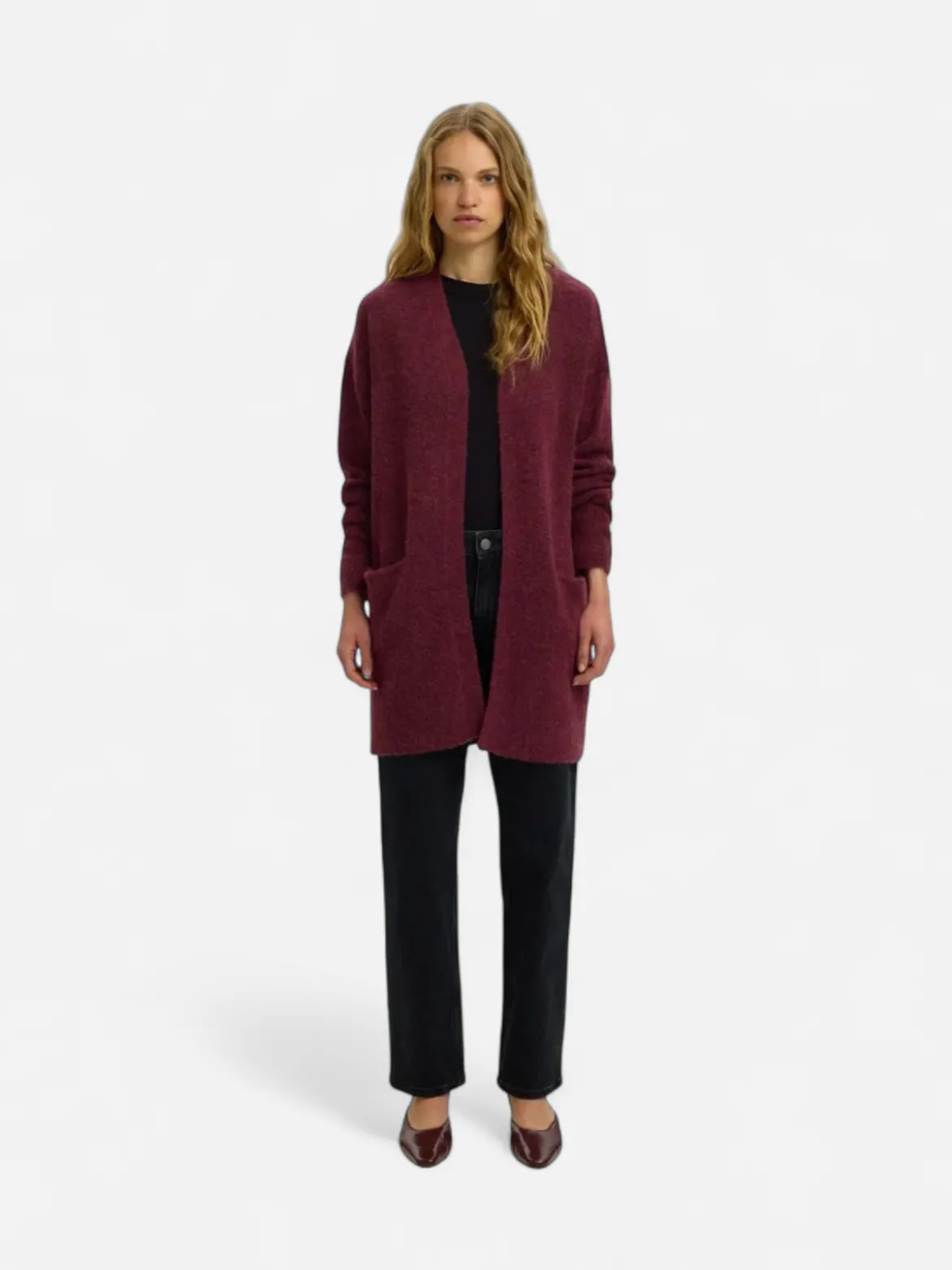 Selected Femme naisten neuletakki Lulu, Tawny Port