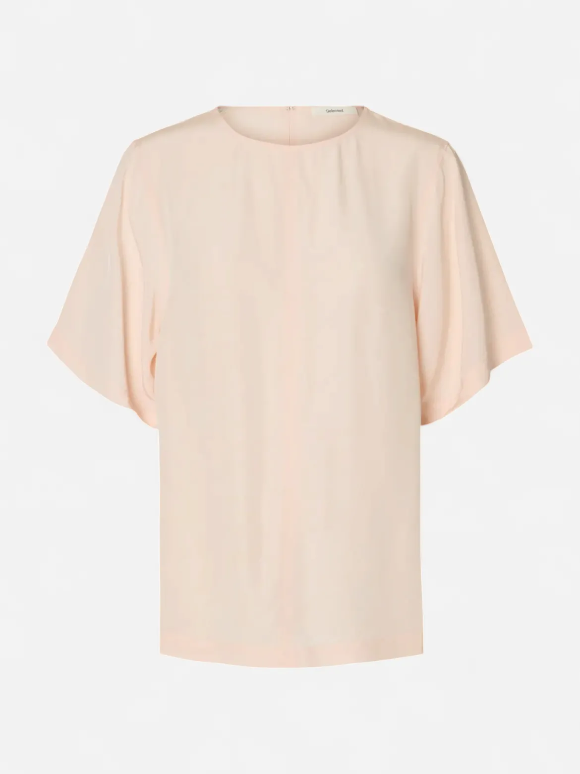 Selected Femme naisten paita SLFAMIRA SS O-Neck Top, Pale Dogwood