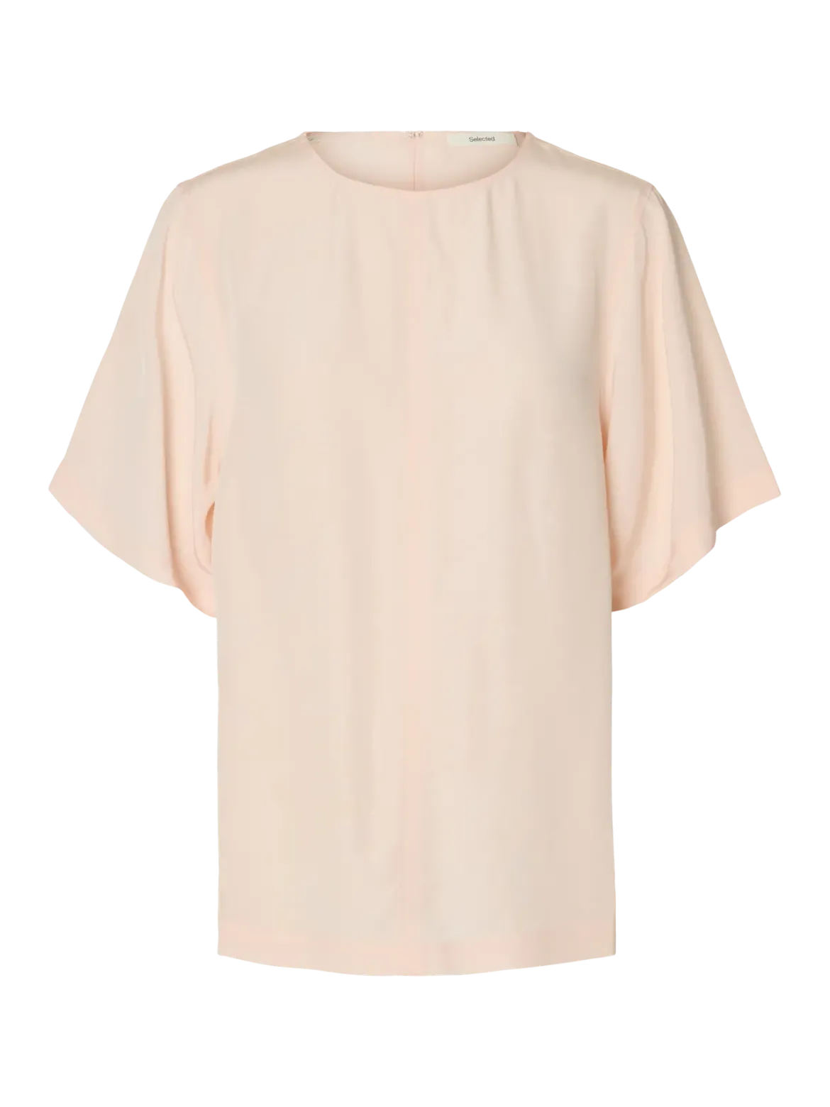 Selected Femme naisten paita SLFAMIRA SS O-Neck Top, Pale Dogwood