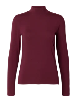 Selected Femme Naisten Paita, SLFMANJA LS HIGH NECK NOOS Fig