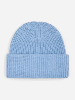 Selected Femme Naisten Pipo, SLFMARY KNIT BEANIE NOOS Vaaleansininen