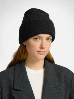 Selected Femme naisten pipo Slfmaline Knit Beanie, musta