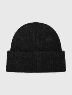 Selected Femme naisten pipo Slfmaline Knit Beanie, musta