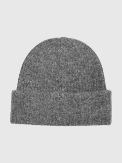 Selected Femme naisten pipo Slfmaline Knit Beanie, vaaleanharmaa