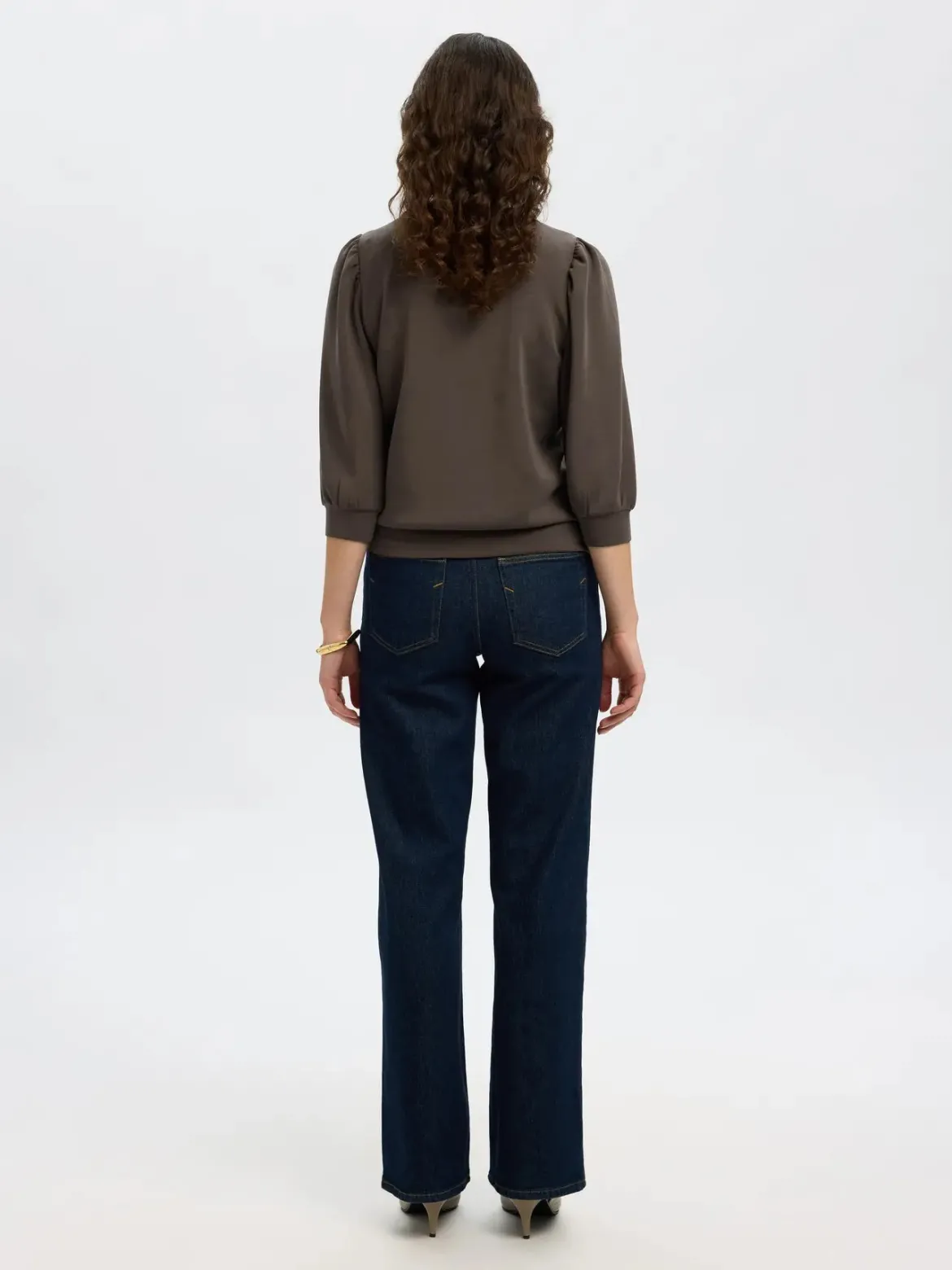 Selected Femme Naisten Pusero, SLFTENNY 3/4 SWEAT TOP NOOS Delicioso