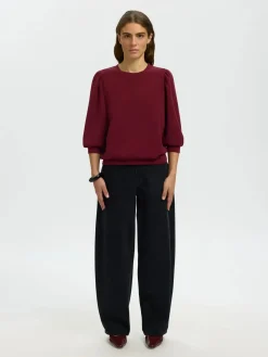 Selected Femme naisten pusero Tenny, Tawny Port