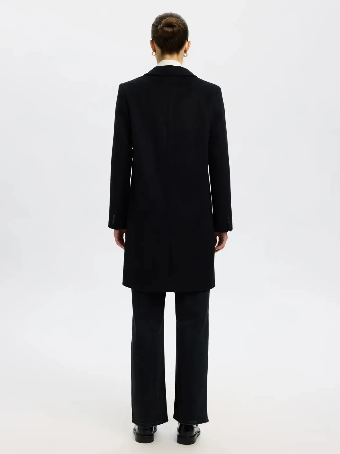 Selected Femme naisten takki, SLFSASJA LANO COAT Black