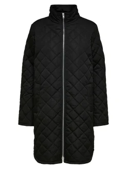 Selected Femme Naisten Tikkitakki SLFFILLY QUILTED COAT B Musta