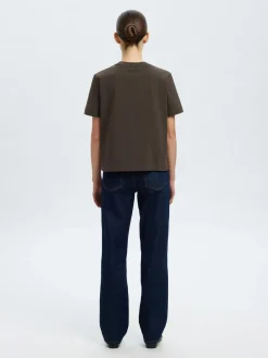 Selected Femme naisten T-paita Essential Boxy Tee, Delicioso