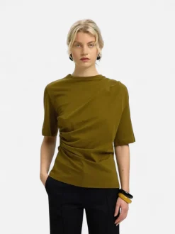 Selected Femme naisten T-paita Taj Light Twist Tee, Fir Green