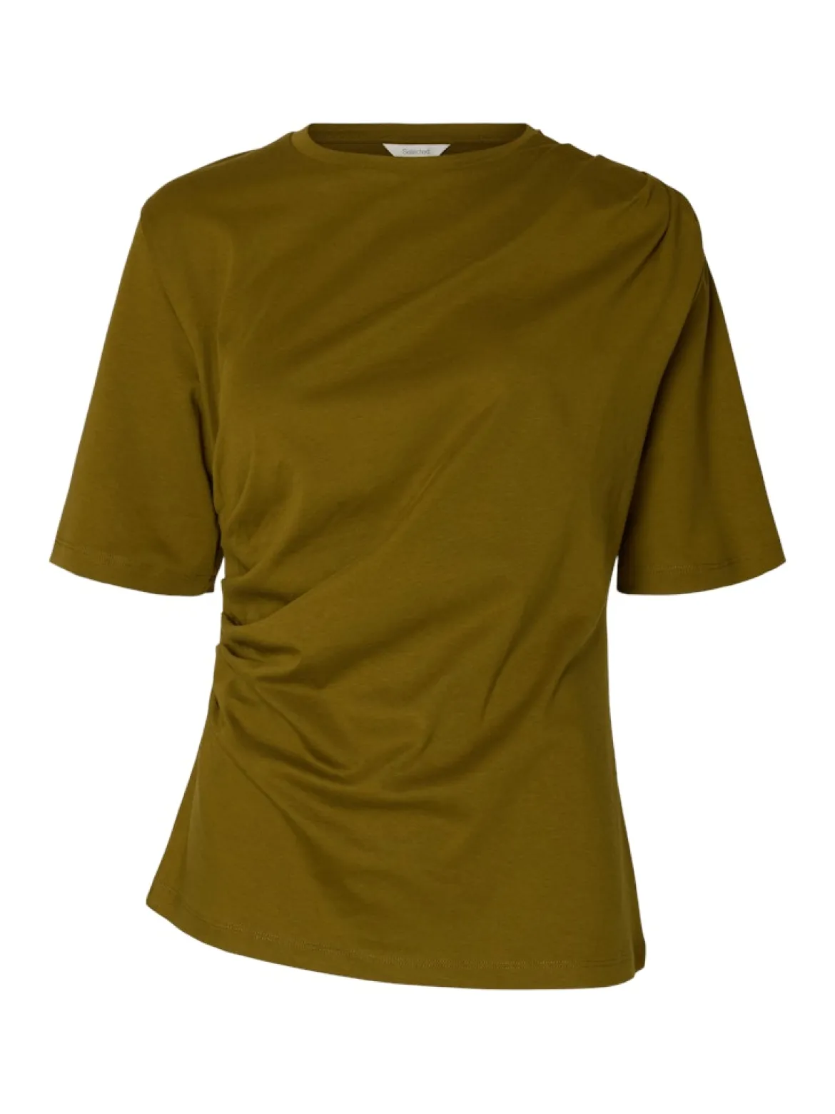 Selected Femme naisten T-paita Taj Light Twist Tee, Fir Green
