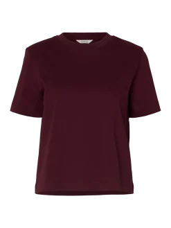 Selected Femme Naisten T-Paita, SLFESSENTIAL SS BOXY TEE NOOS Fig
