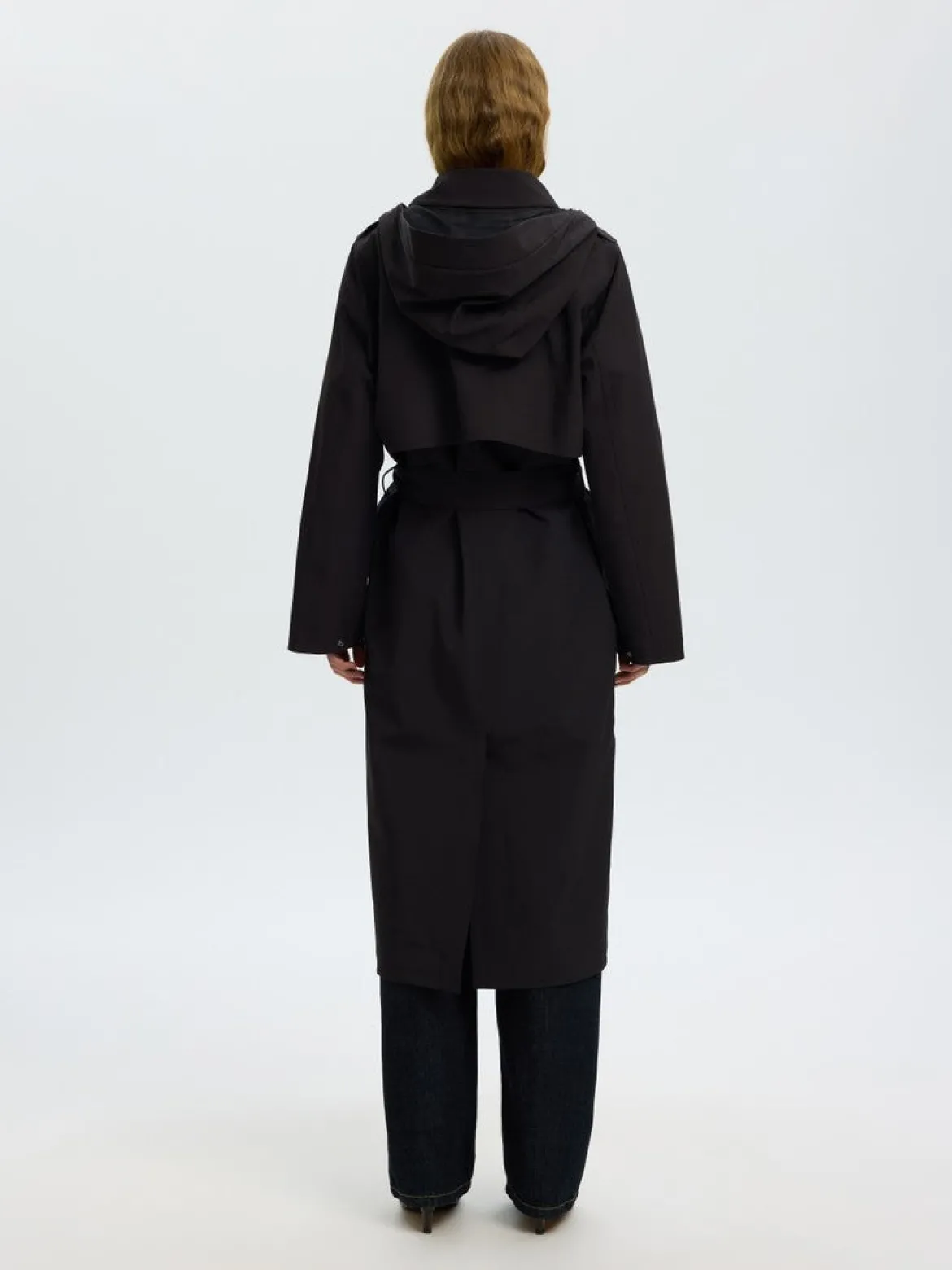 Selected Femme naisten trenssi Aline Tech, musta