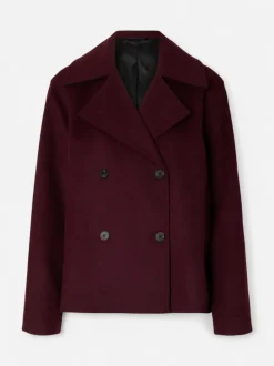 Selected Femme naisten villakangastakki, SLFALMA LANO JACKET Fig Melange