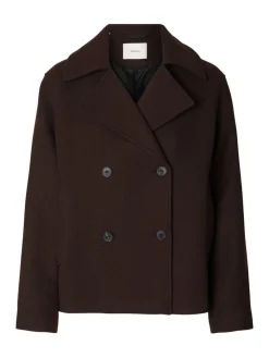 Selected Femme naisten villakangastakki Zia-Alma Wool Blend Jacket, Delicioso