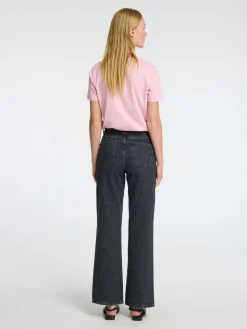 Selected Femme t-paita, SLFMYESSENTIAL SS O-NECK TEE Vaaleanpunainen