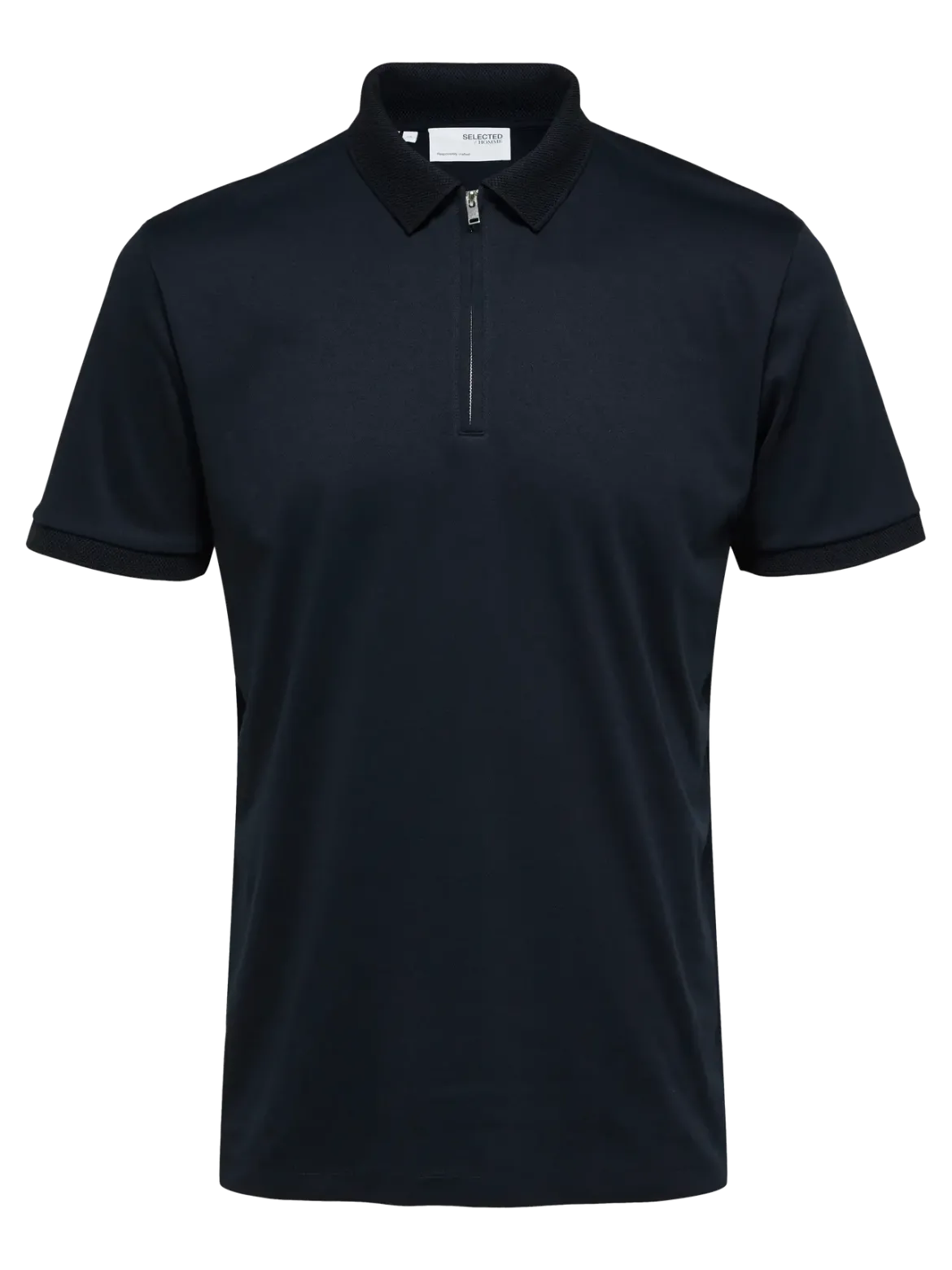 Selected Homme Fave Zip Polo Sky Captain