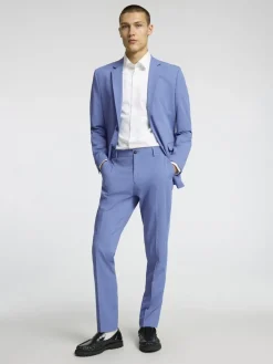 Selected Homme Miesten Housut, LIAM TRS FLEX NOS Sininen