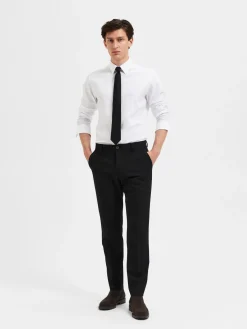 Selected Homme Miesten Housut, LIAM TRS FLEX NOS Black