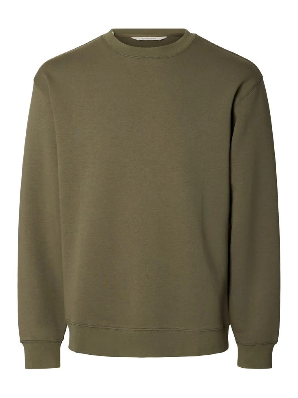 Selected miesten collegepaidat Tom Soft Crew Neck Sweat, kalamata