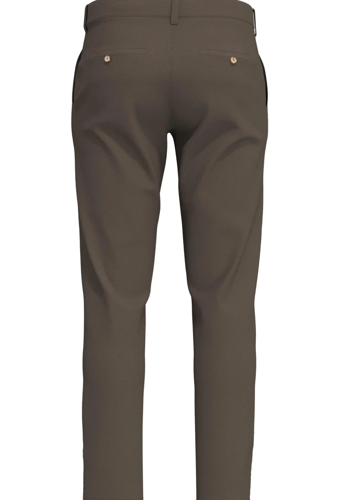 Selected, Miesten Housut, NEW MILES FLEX CHINO NOS Tummanruskea