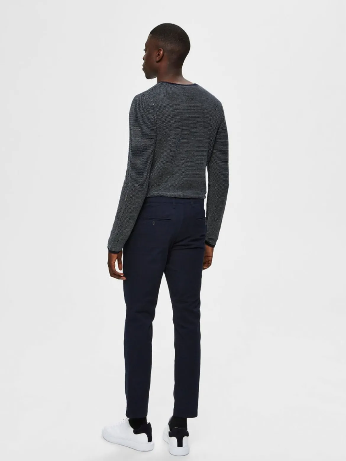 Selected miesten housut Slim Miles Flex, tummansininen