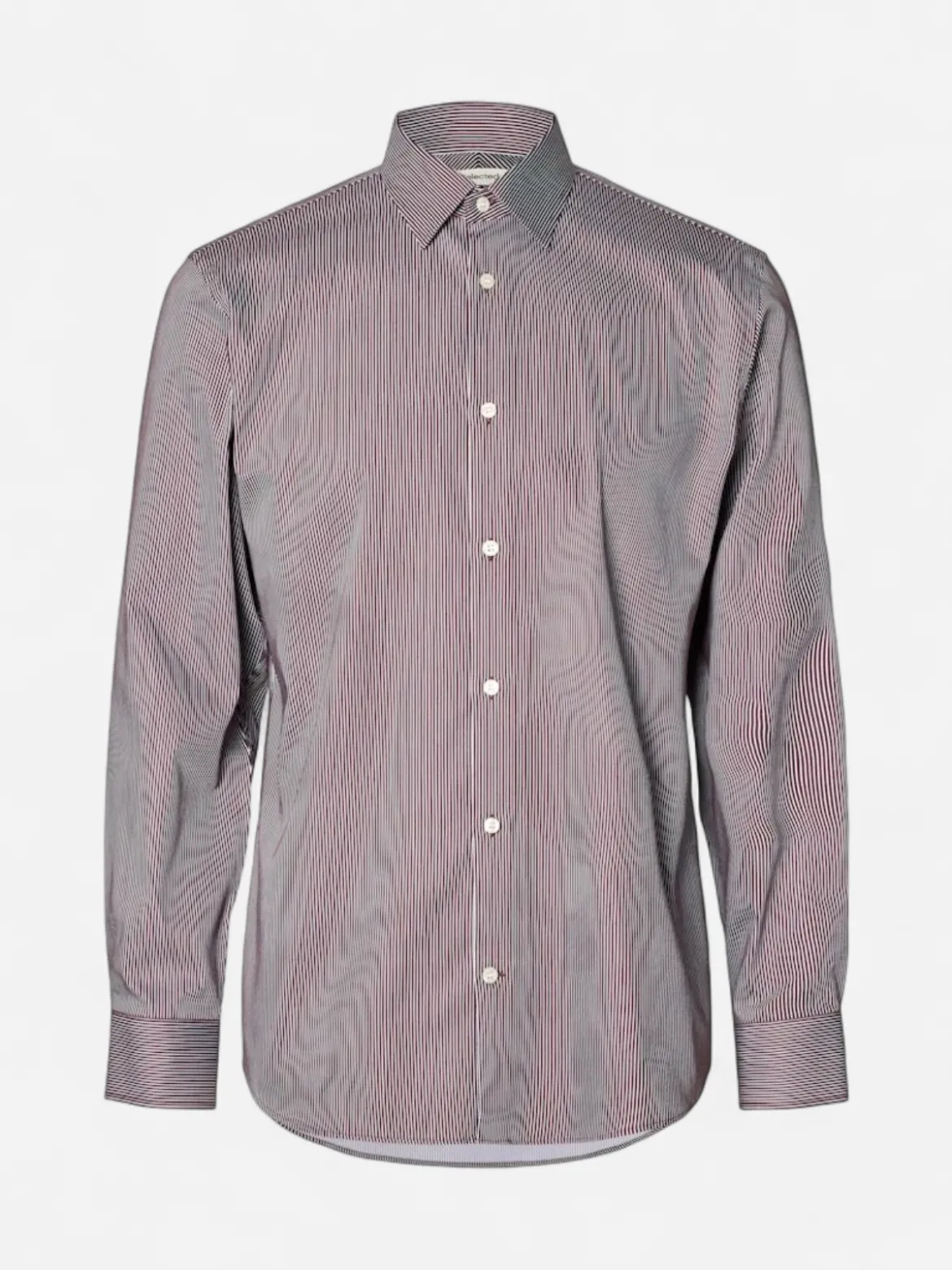 Selected miesten kauluspaita Slim Performance Shirt LS Noos, Tawny Port