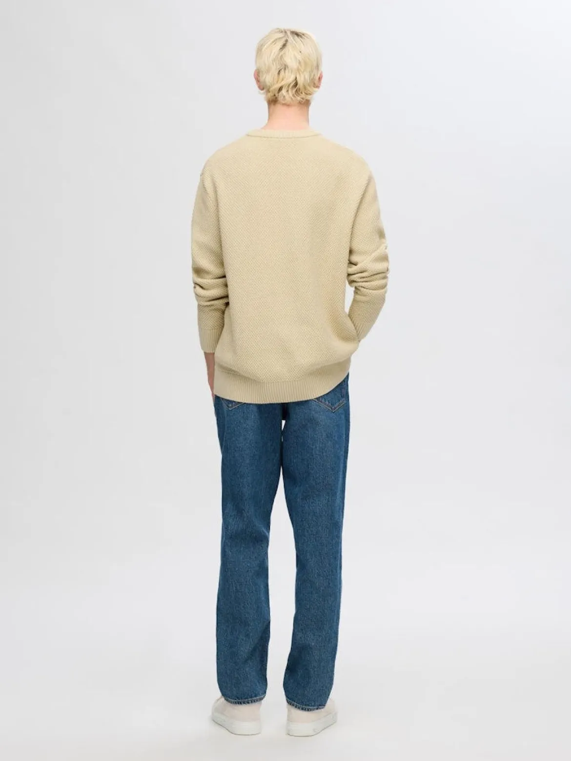 Selected miesten neule K Henny, Putty