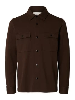 Selected Miesten Paitatakki Jackie Sweat Jacket, Demitasse