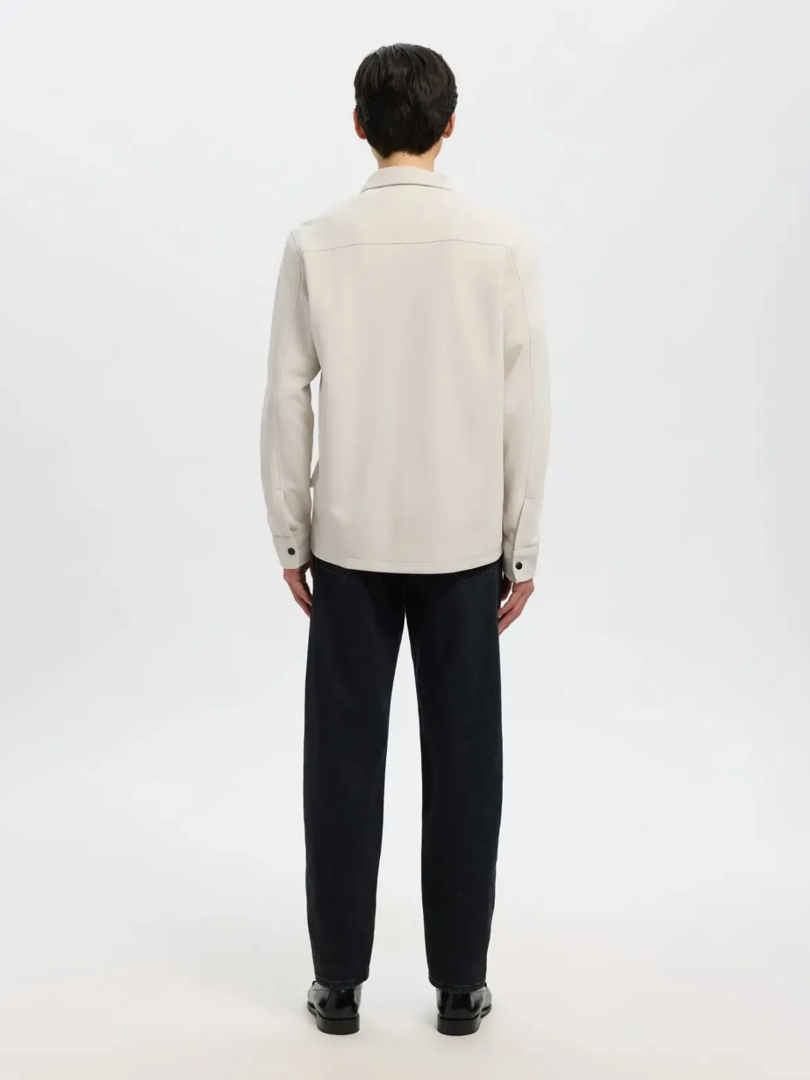 Selected Miesten Paitatakki Jackie Sweat Jacket Oatmeal