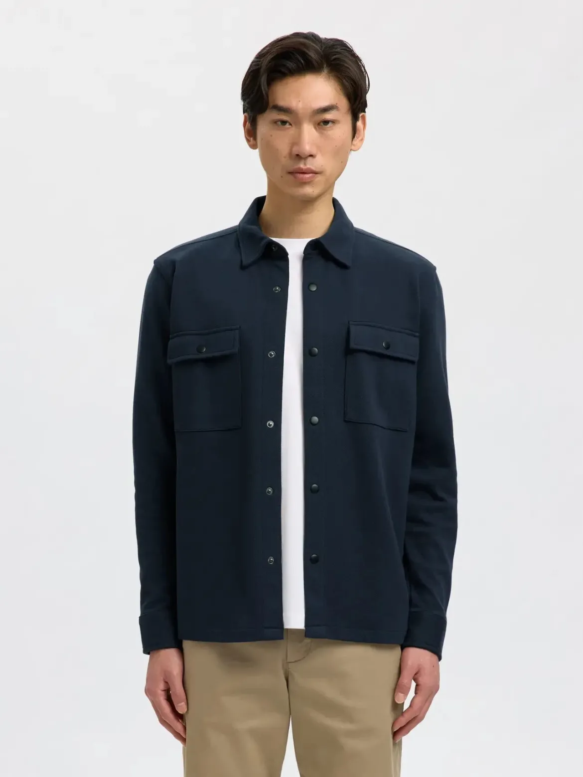 Selected miesten paitatakki SLHJACKIE SWEAT JACKET NOOS, Navy Blazer