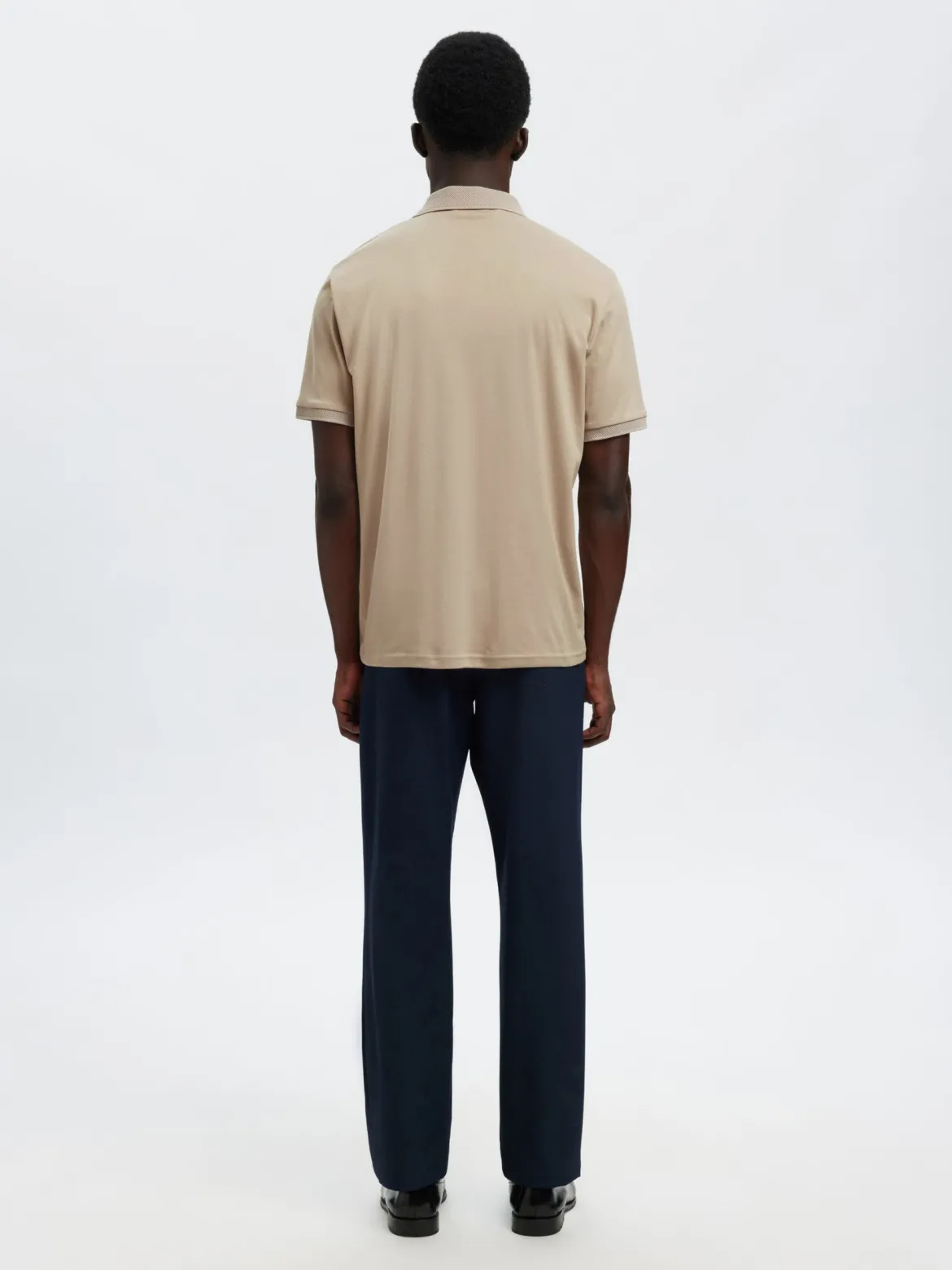 Selected miesten pikeepaita SLHFAVE Button Ss Polo Noos, Oatmeal