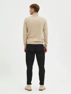 Selected, Miesten Pooloneule, Berg Roll Neck Black