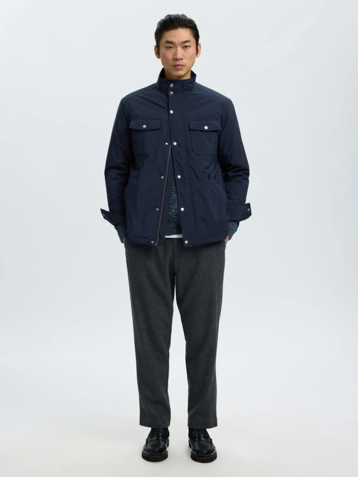 Selected miesten takki Mattis, Sky Captain
