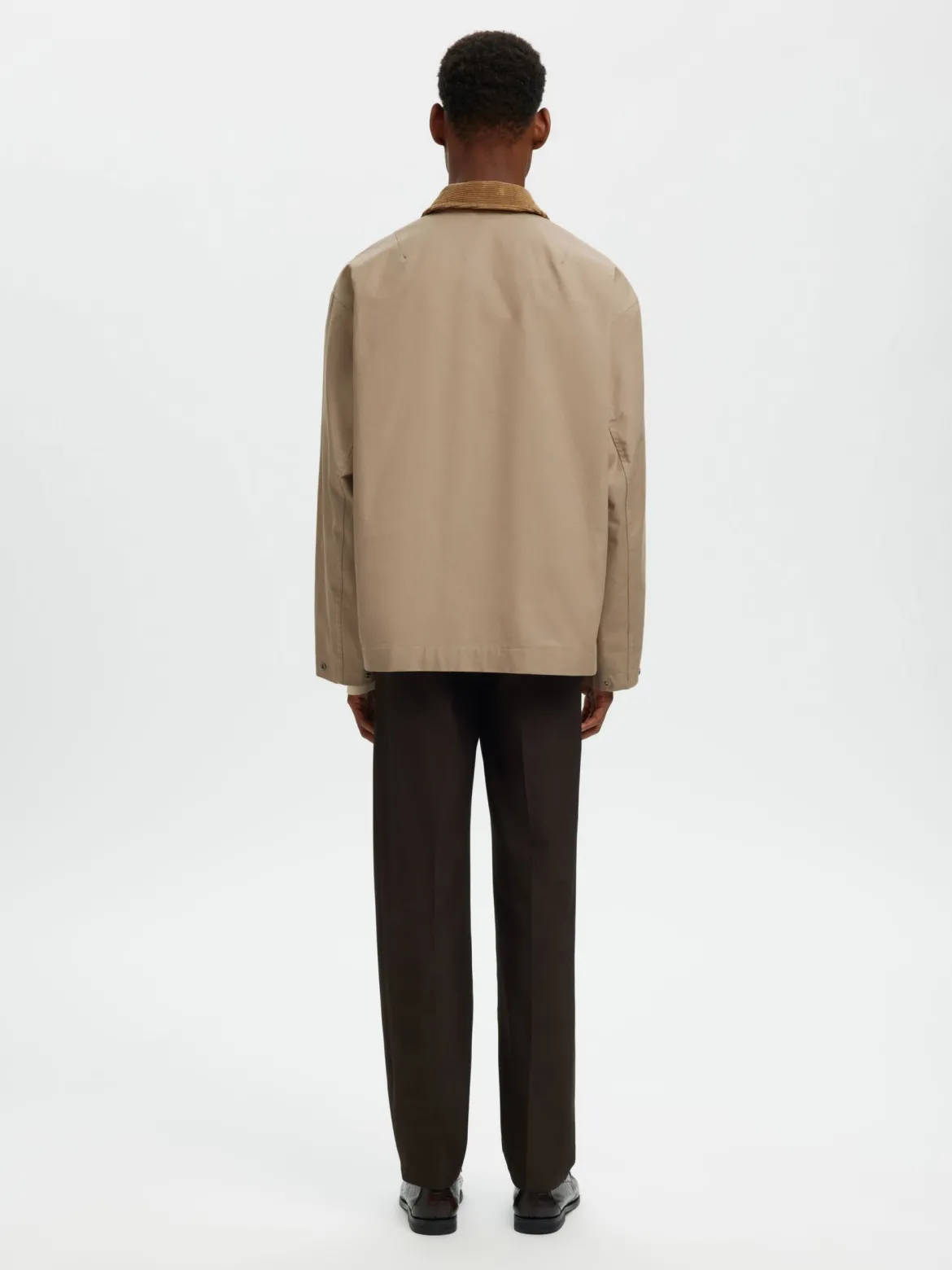 Selected miesten takki SLHKYLE Cotton JKT, Weathered Teak