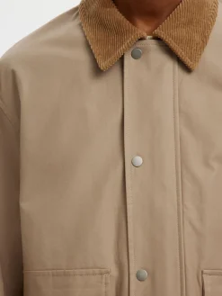 Selected miesten takki SLHKYLE Cotton JKT, Weathered Teak