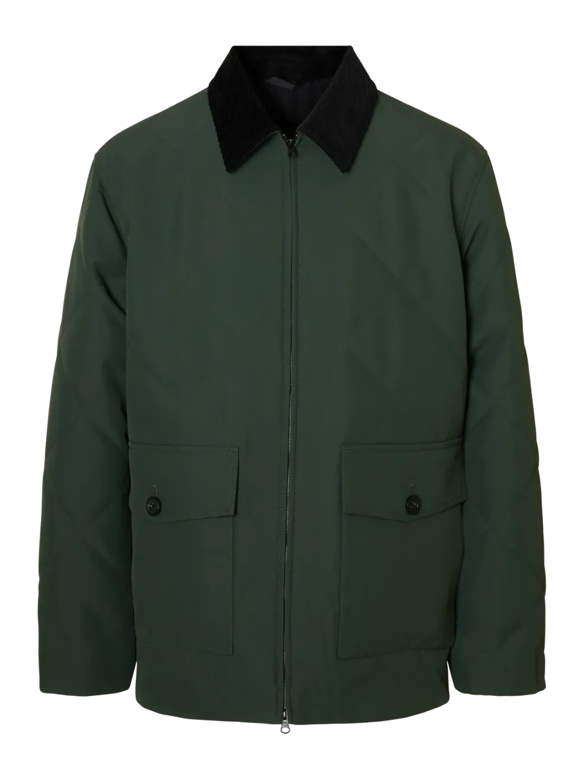 Selected miesten tikkitakki, CARLOS QUILTED JKT Kalamata