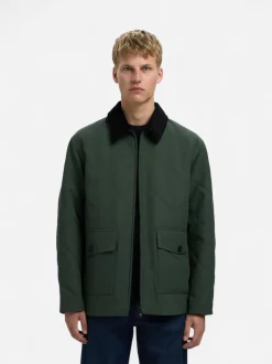 Selected miesten tikkitakki, CARLOS QUILTED JKT Kalamata
