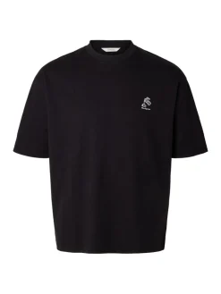 Selected miesten t-paita, COFFEE SHIRT BLACK Black