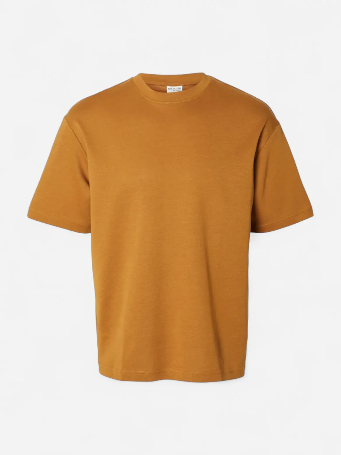 Selected miesten t-paita, LOOSE OSCAR SS O-NECK Oranssi