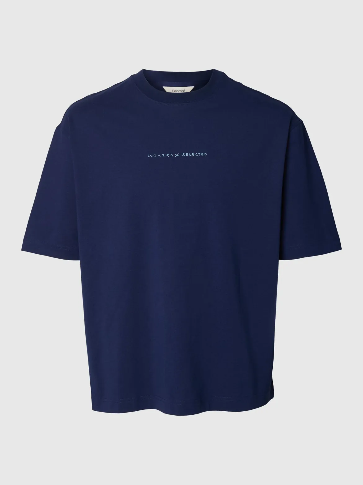 Selected miesten t-paita Relaxed Norman License SS Tee, Ocean Cavern
