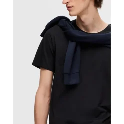 Selected miesten t-paita, ROLAND SS O-NECK Black