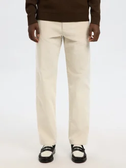 Selected miesten vakosamettihousut K STRAIGHT MILES CORD PANT NOS, Moonstruck