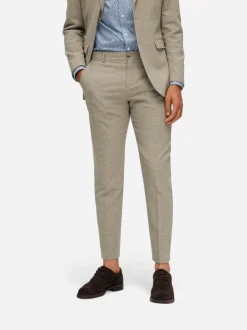 Selected pellavahousut Oasis Linen Trousers, Sand