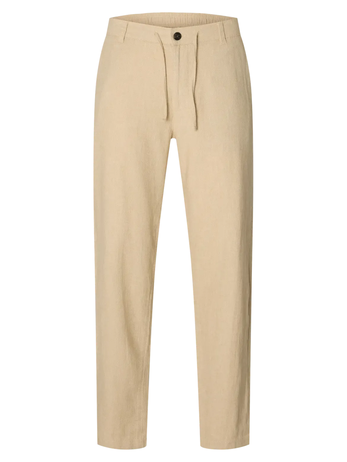 Selected pellavahousut Slim Tape Brody Linen Pant, Incense Mixed W. Oatmeal