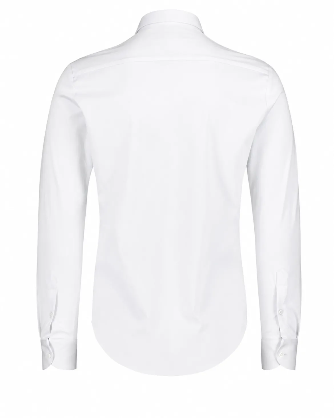 Sinnuu miesten kauluspaita Evolution Non Iron Jersey Cotton Shirt, valkoinen
